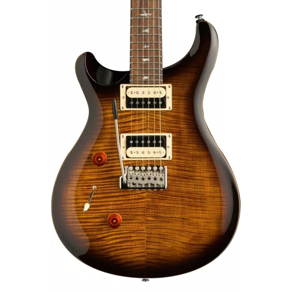 PRS SE Custom 24 Left-Handed Electric Guitar - Black Gold Sunburst Electric Guitars Sky Music