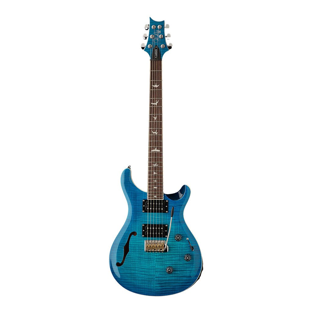 PRS SE Custom 24 Semi Hollow Piezo - Lake Blue Electric Guitars Sky Music