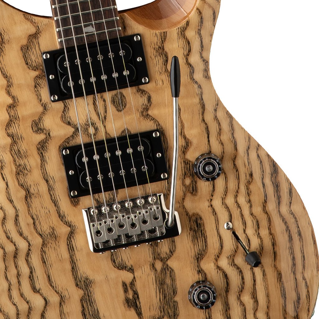 PRS SE Exotic Veneer Limited Edition Custom 24 Swamp Ash Burl - Natural Electric Guitars Sky Music