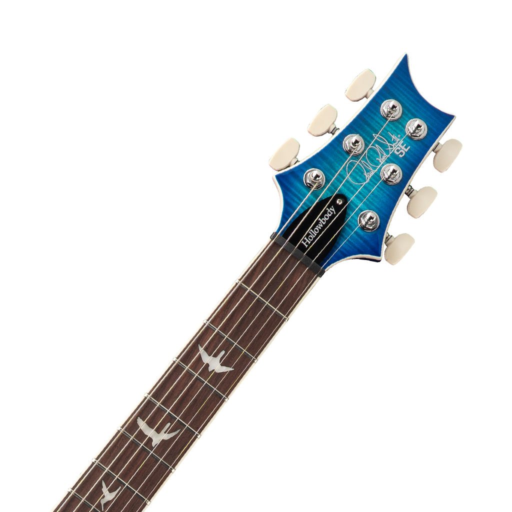PRS SE Flatback Hollowbody I Piezo Electric Guitar - Lake Blue Electric Guitars Sky Music