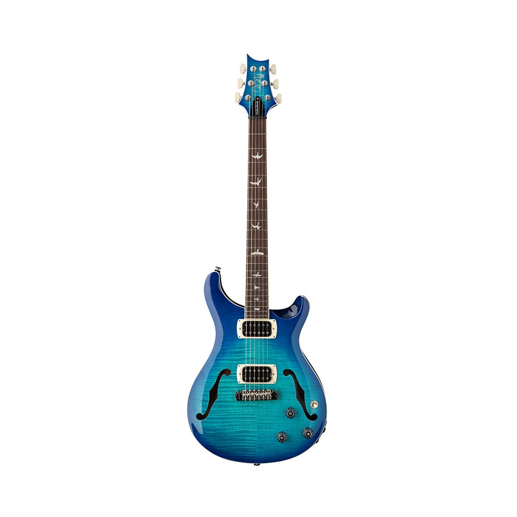 PRS SE Flatback Hollowbody I Piezo Electric Guitar - Lake Blue Electric Guitars Sky Music