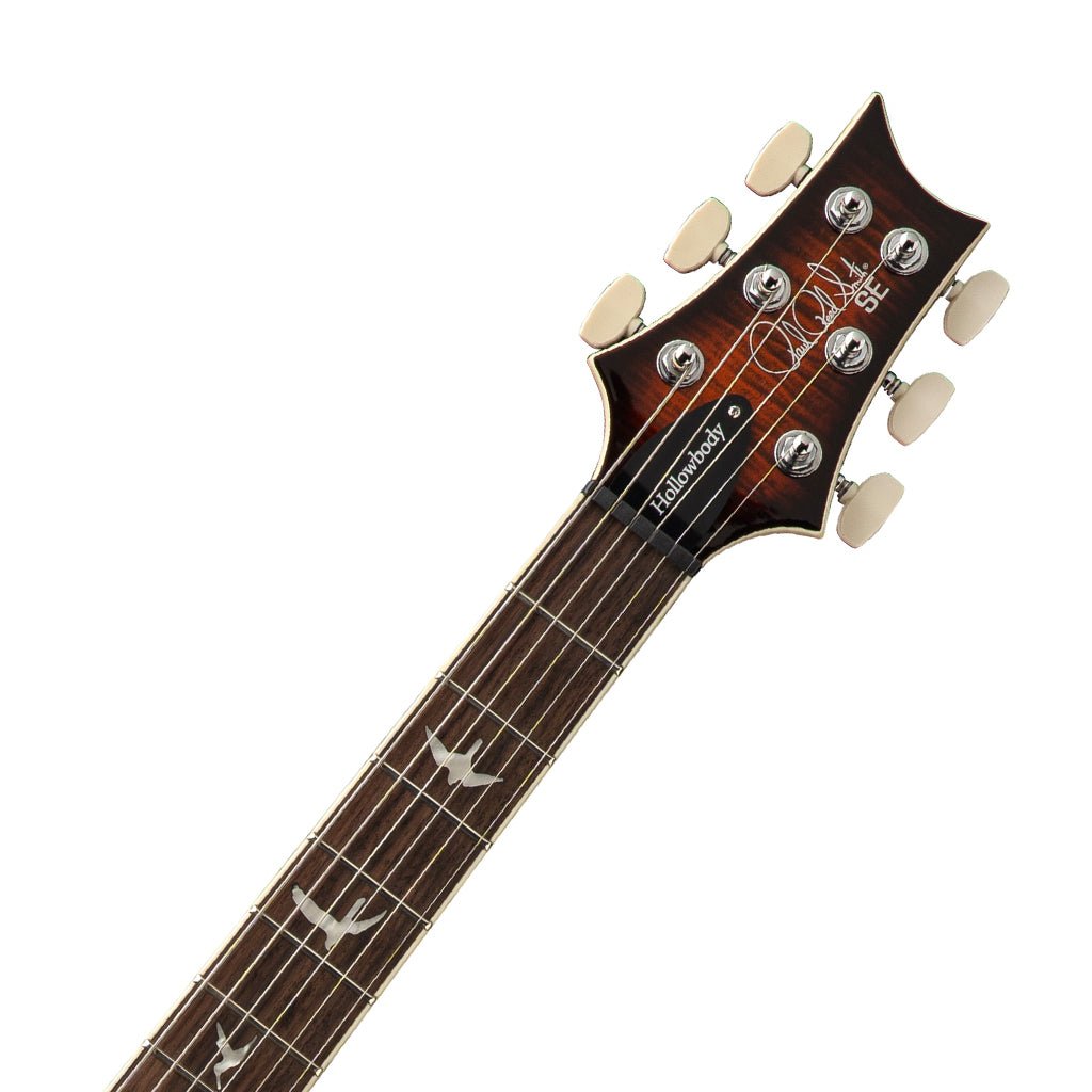 PRS SE Flatback Hollowbody I Piezo Electric Guitar - Orange Tiger Smokeburst Electric Guitars Sky Music