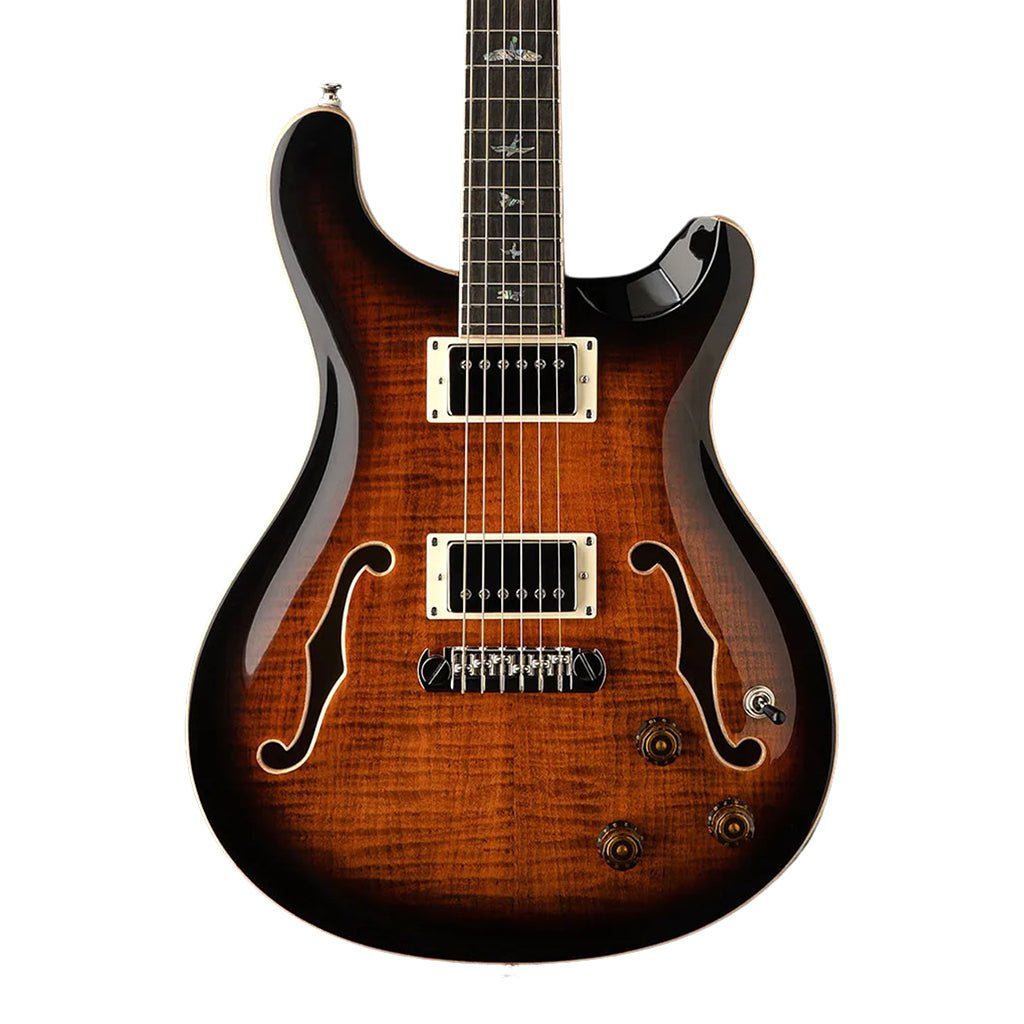 PRS SE Hollowbody II Piezo - Orange Tiger Smoke Burst Electric Guitars Sky Music