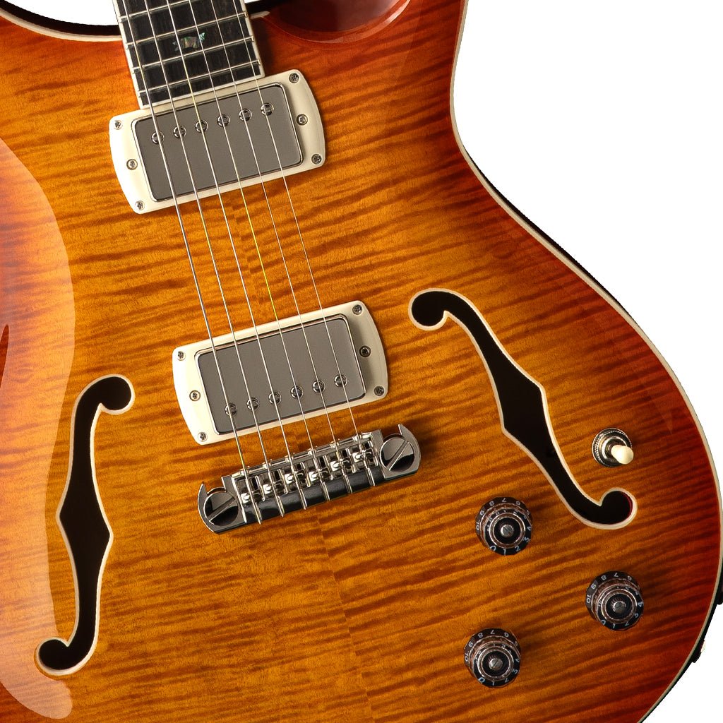 PRS SE Hollowbody II Piezo - Vintage Sunburst Electric Guitars Sky Music