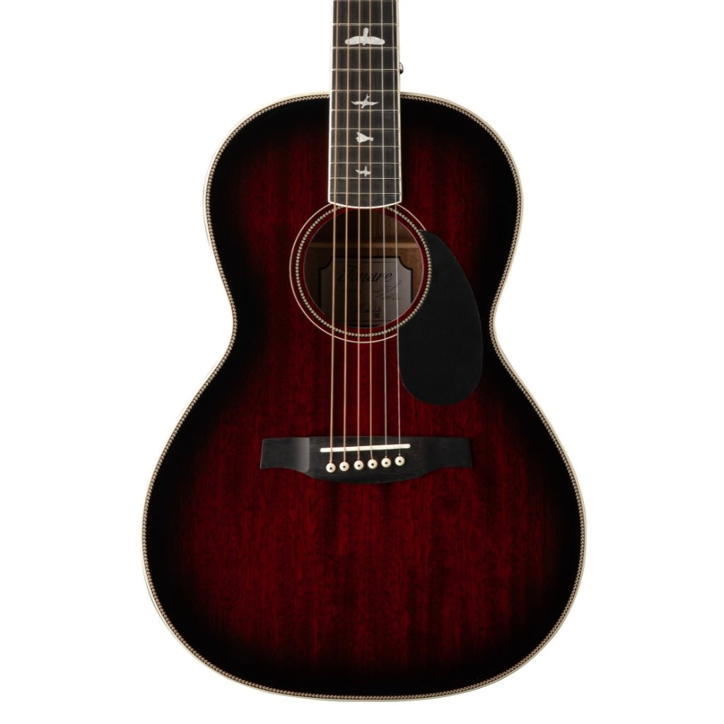 PRS SE P20E Acoustic Guitar - Fire Red Burst (Gloss Top, Satin Back) Acoustic Guitars Sky Music