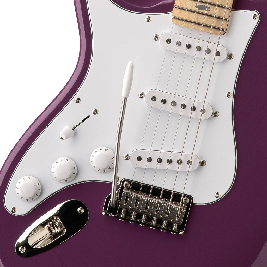 PRS SE Silver Sky Maple Fretboard Left Handed - Summit Purple Electric Guitars Sky Music