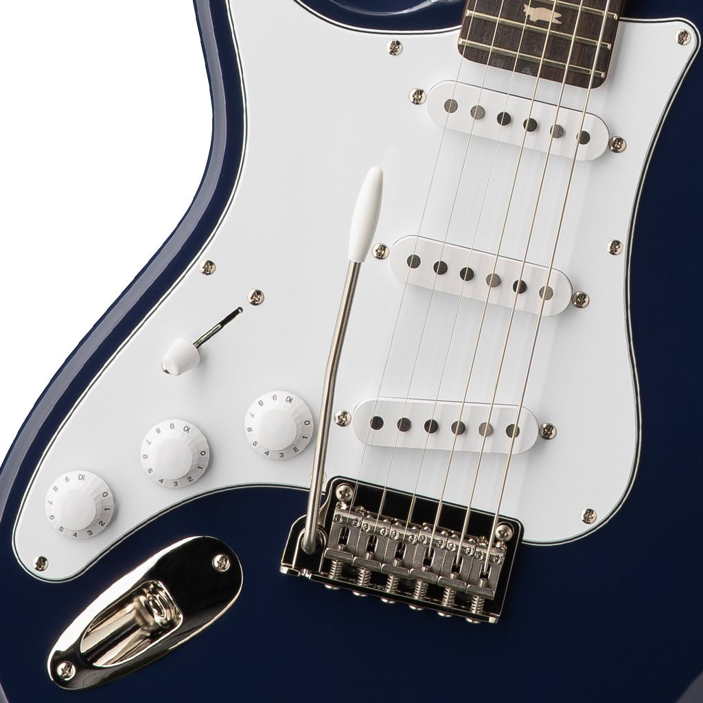 PRS SE Silver Sky Rosewood Fretboard Left Handed - Trad Blue Electric Guitars Sky Music