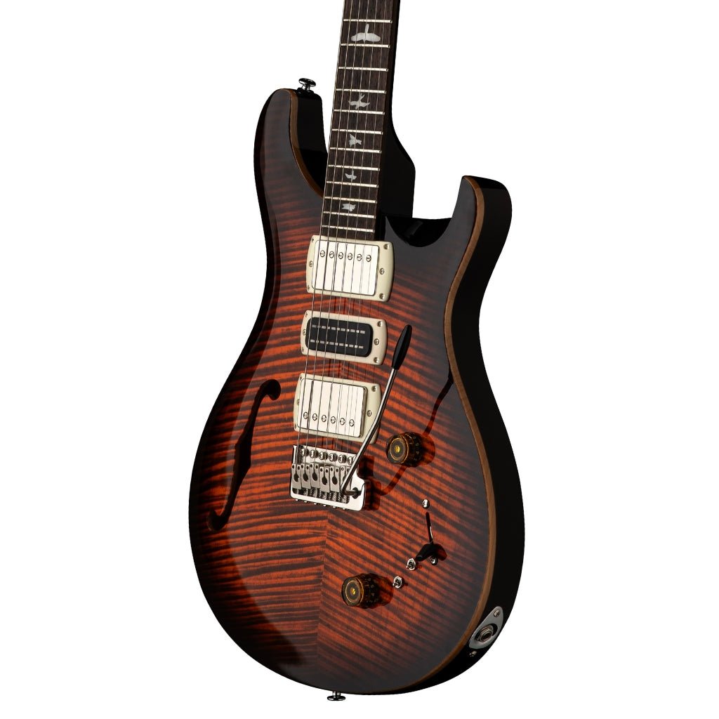 PRS SE Special Semi-Hollow Electric Guitar - Orange Tiger Smokeburst Electric Guitars Sky Music