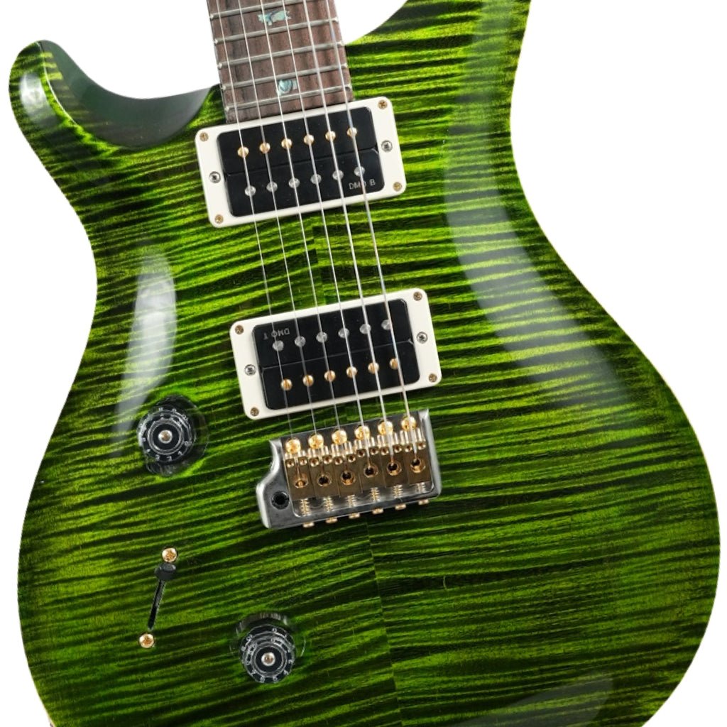 PRS Wood Library Custom 24 Left-Handed 10-Top Electric Guitar - Jade, Flame Top Electric Guitars Sky Music