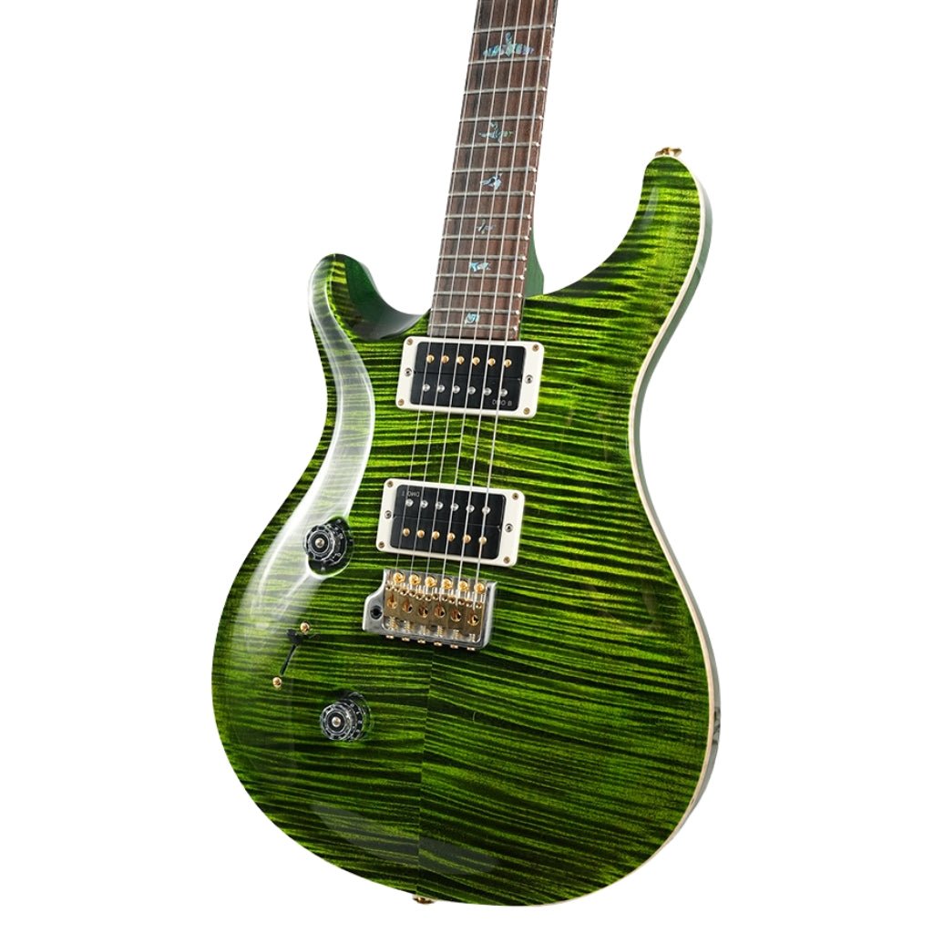 PRS Wood Library Custom 24 Left-Handed 10-Top Electric Guitar - Jade, Flame Top Electric Guitars Sky Music