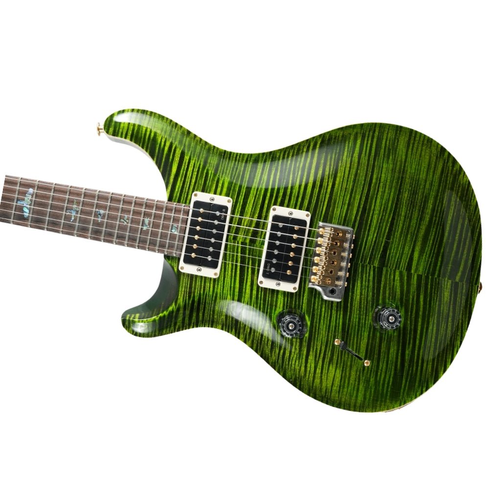 PRS Wood Library Custom 24 Left-Handed 10-Top Electric Guitar - Jade, Flame Top Electric Guitars Sky Music