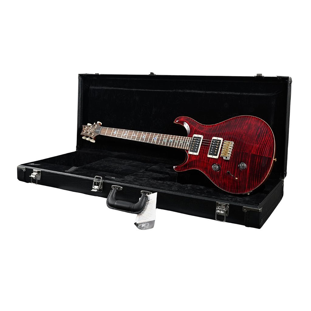 PRS Wood Library Custom 24 Left-Handed 10-Top Electric Guitar - Red Tiger, Flame Top Electric Guitars Sky Music