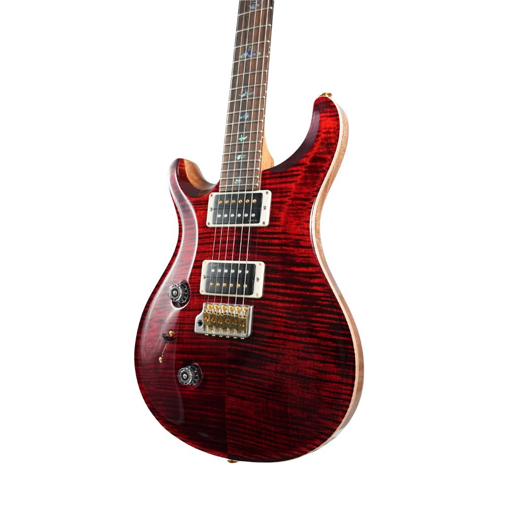 PRS Wood Library Custom 24 Left-Handed 10-Top Electric Guitar - Red Tiger, Flame Top Electric Guitars Sky Music