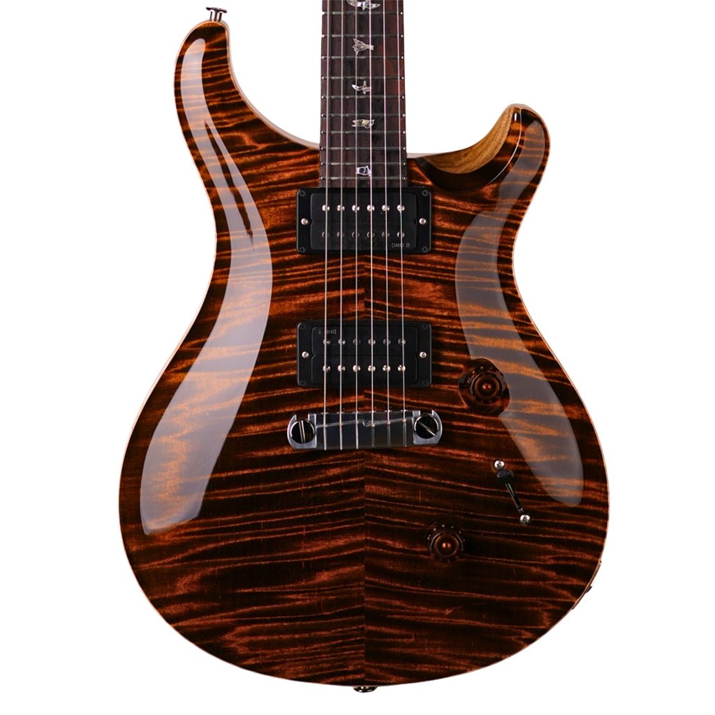 PRS Wood Library Custom 24 Stoptail 10 Top Electric Guitar - Tiger Eye Electric Guitars Sky Music