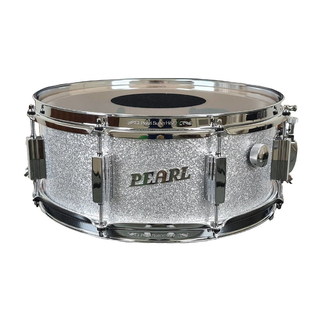 Pearl 14&quot; x 5.5&quot; 75th Anniversary President Series Deluxe Lauan Snare Drum Silver Sparkle