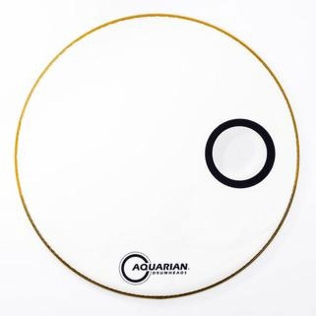 Aquarian PTCC28W Ported FR Bass White Drumhead