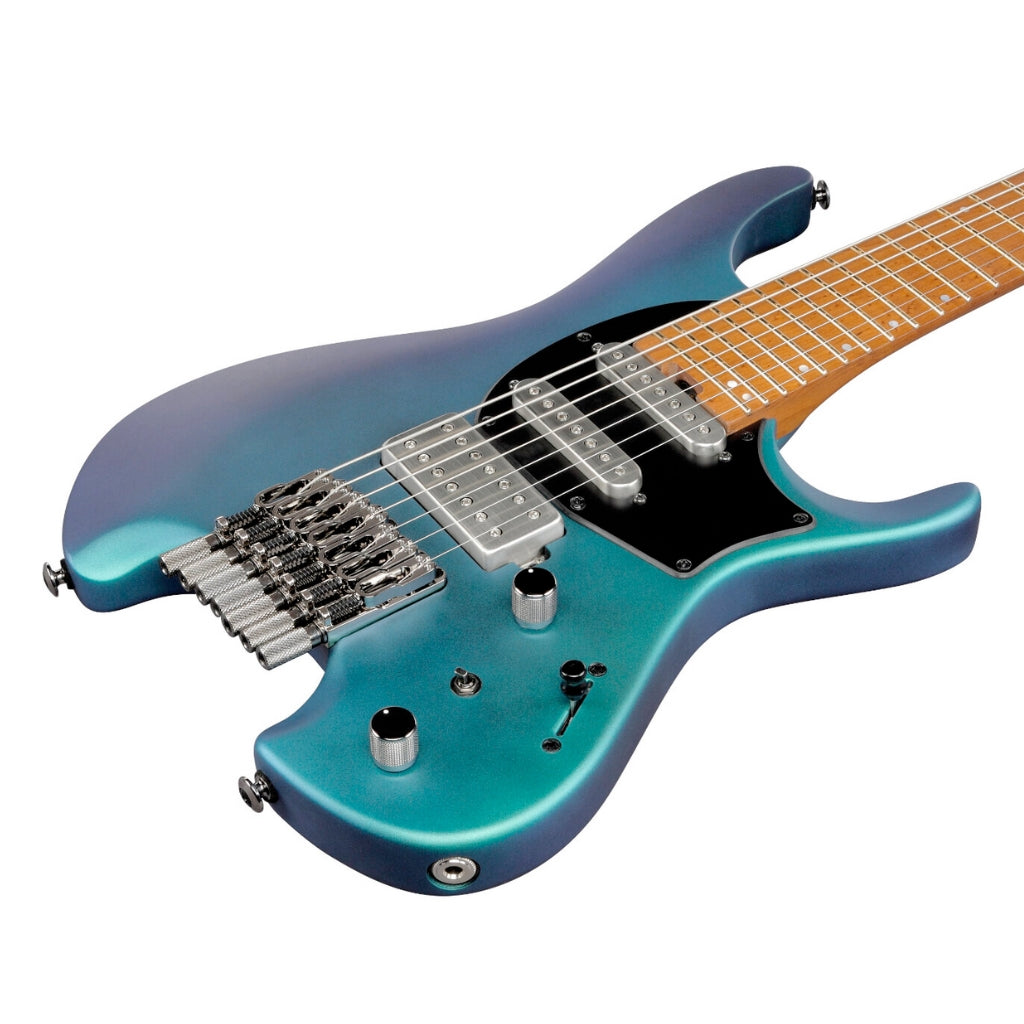 Ibanez - Q547 7-String Electric Guitar With Bag - Blue Chameleon Metallic Matte