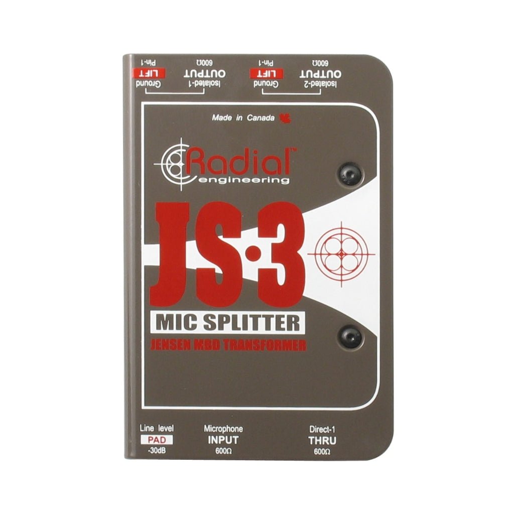 Radial JS3 Passive Microphone Splitter DI Boxes & Signal Processing Sky Music