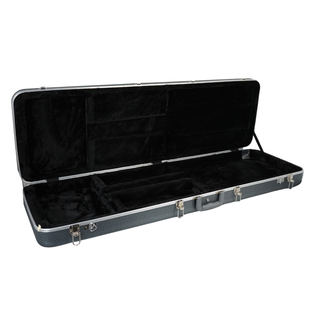 Sky ABS Electric Bass Hard Case Grey with Black Interior