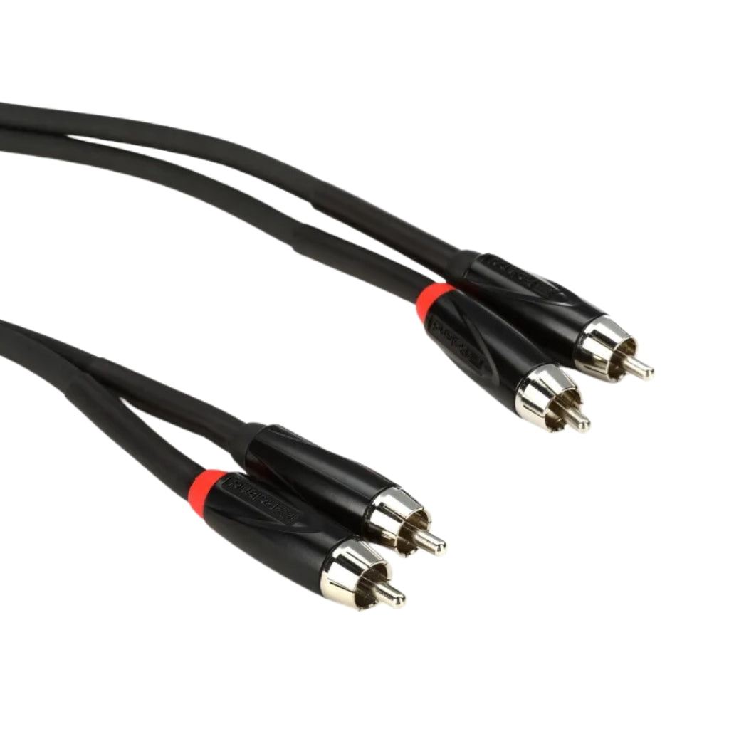 Roland - RCC-10-2R2R 2RCA to 2RCA Black Series - Dual RCA Cable 10ft