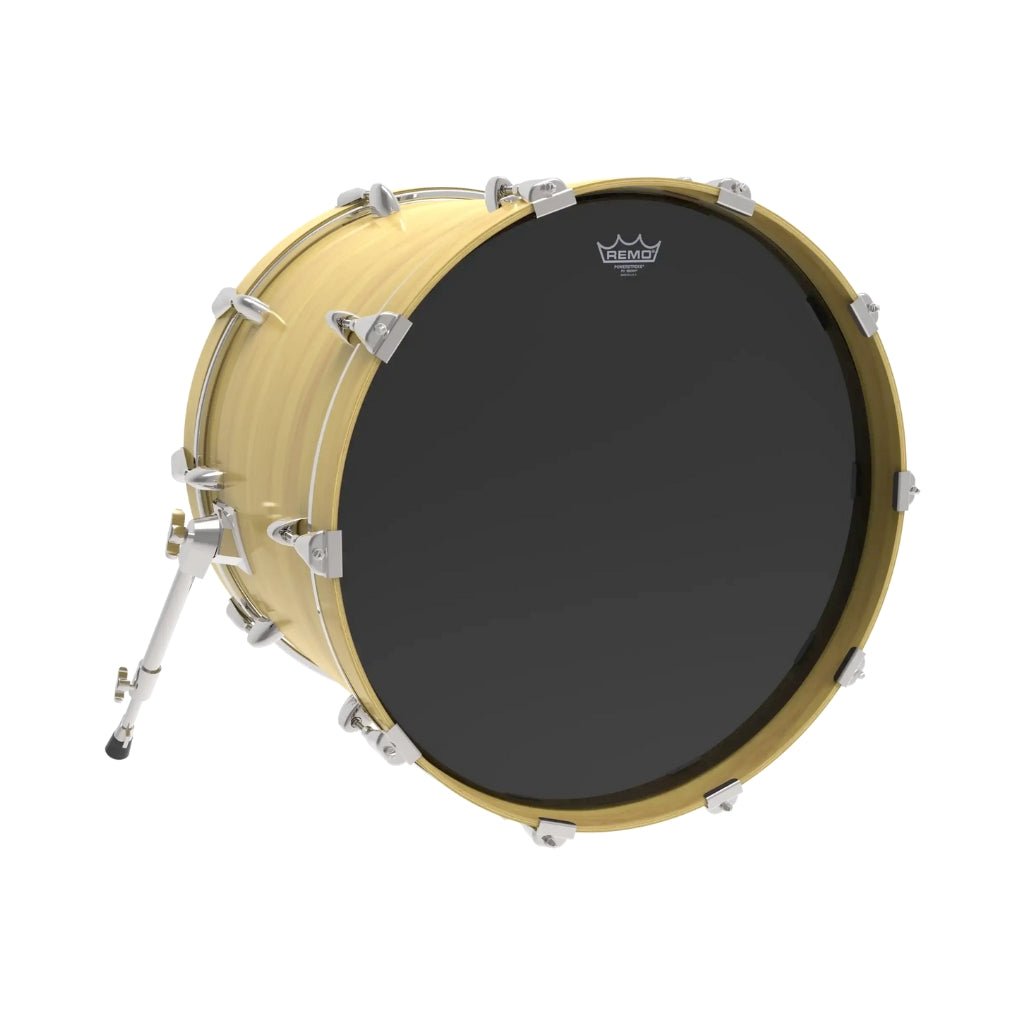 Remo 18" Powerstroke 3 Ebony - Bass Drum Drum Heads Sky Music