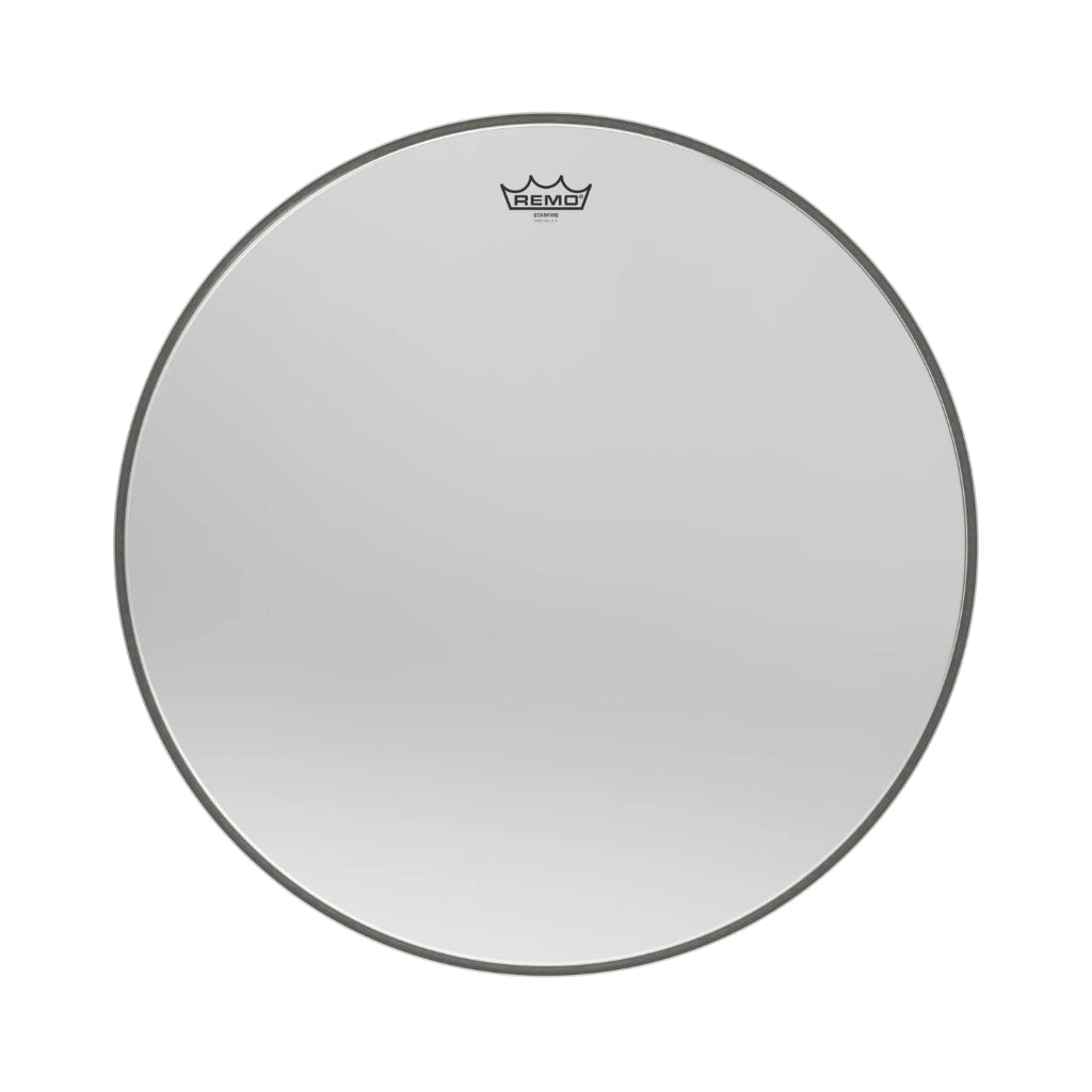 Remo Ambassador Starfire Chrome Bass Drumhead - 24 inch Drum Heads Sky Music