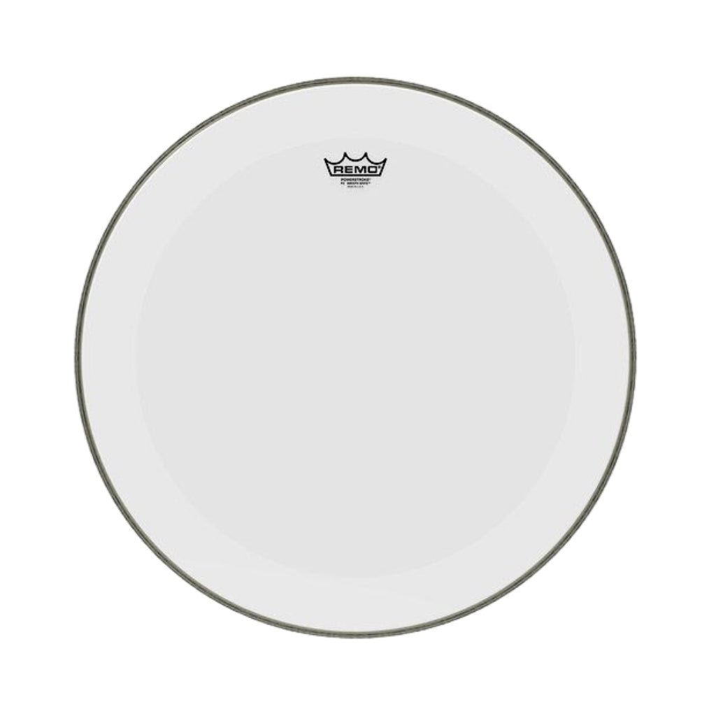 Remo Powerstroke 3 Smooth White 22" Bass Drum Head with DynamO Drum Heads Sky Music