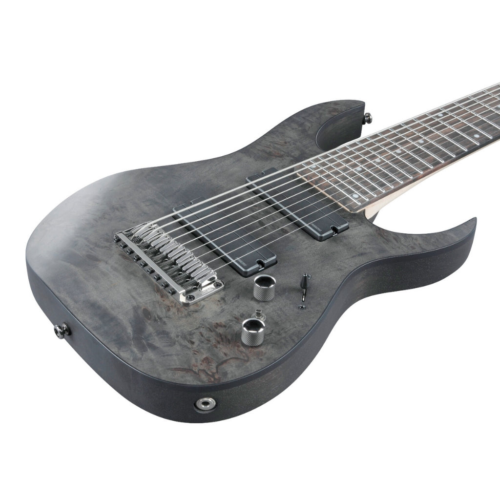 Ibanez - RG9PB 9 String Electric Guitar - Transparent Gray Flat