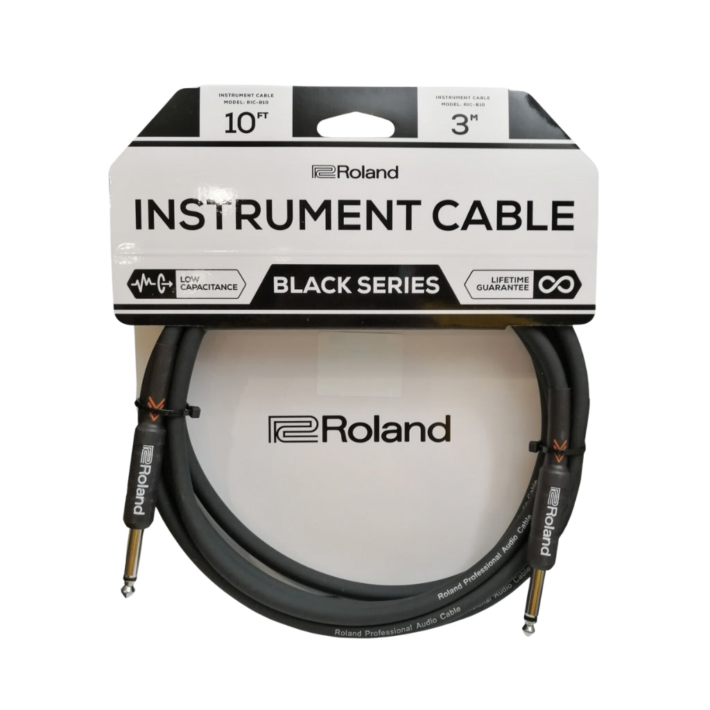 Roland - RIC-B10 Black Series - Instrument Cable 10ft