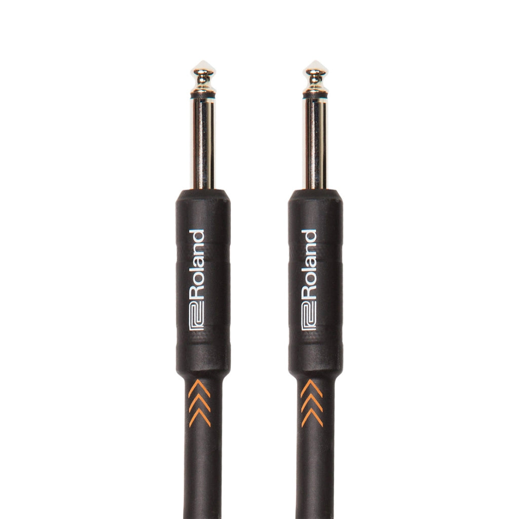 Roland - RIC-B15 Straight 1/4-inch - Black Series Instrument Cable 15ft