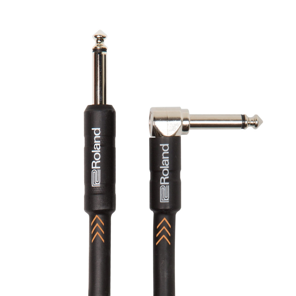 Roland - RIC-B15A Straight to right-angle 1/4-inch - Gold Series Instrument Cable 3ft