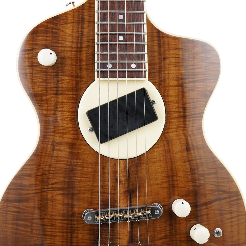 Rick Turner 2016 Model 1 C-LB Deluxe Featherweight with Myrtle Wood Top and Western Red Cedar Body - Rare! Electric Guitars Sky Music