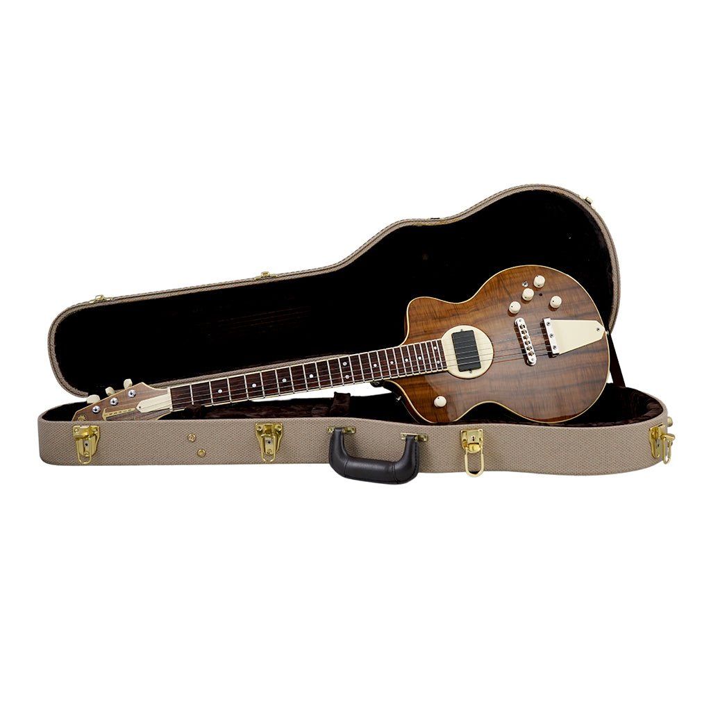 Rick Turner 2016 Model 1 C-LB Deluxe Featherweight with Myrtle Wood Top and Western Red Cedar Body - Rare! Electric Guitars Sky Music