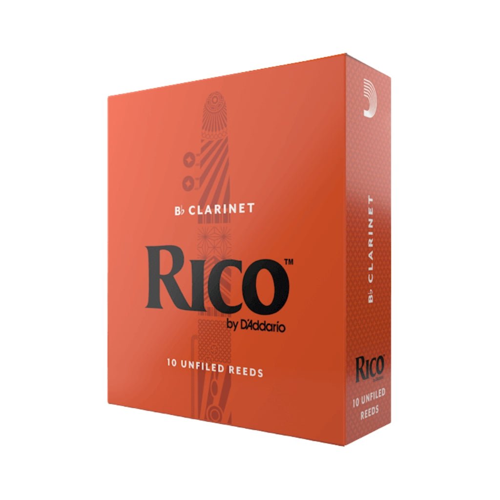 Rico by D'Addario Bb Clarinet Reeds, Strength 2.0 - 10 Pack Brass &amp; Woodwind Accessories Sky Music