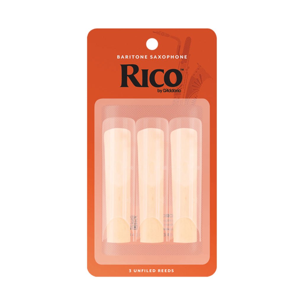 Rico Reed Baritone Saxophone 2.0 - 3 pack Brass &amp; Woodwind Accessories Sky Music