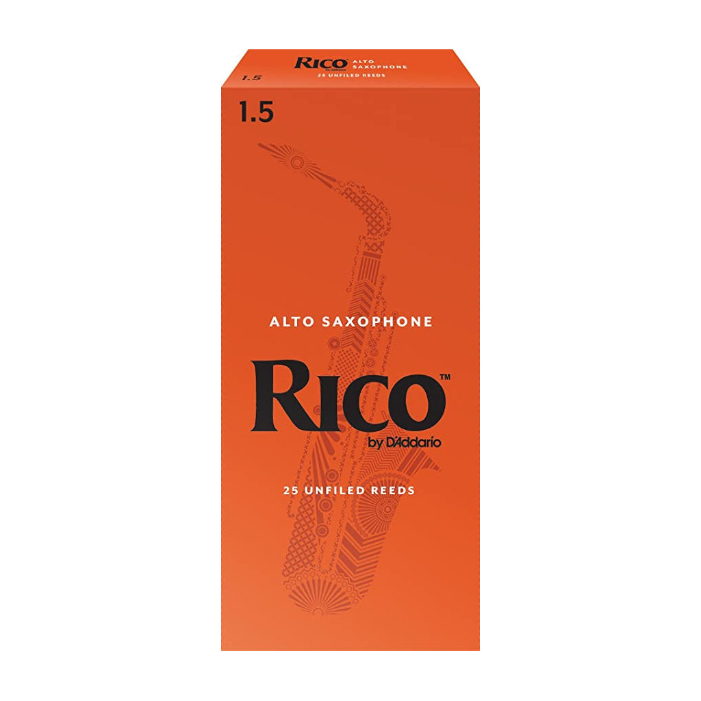 Rico by D'Addario - Alto Sax Reeds, Strength 1.5 - 25 Pack