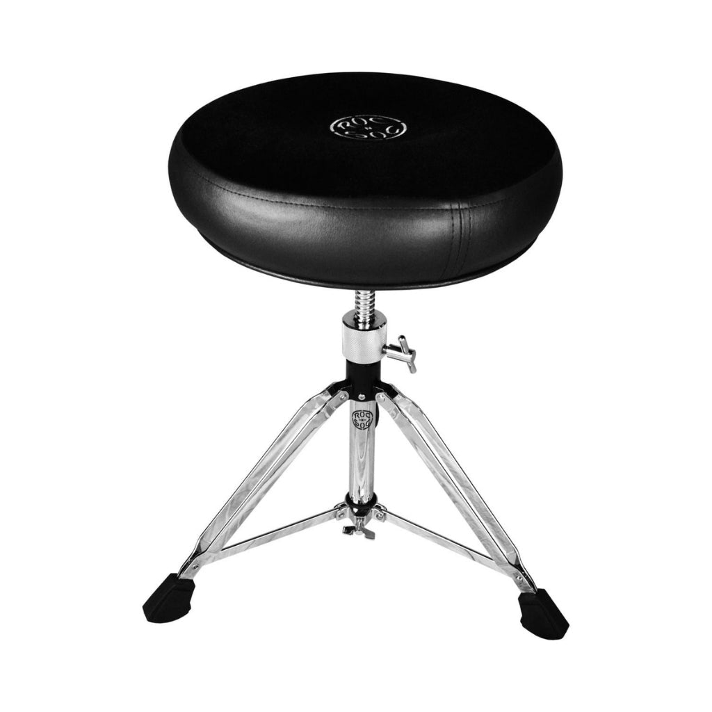 ROC-N-SOC Manual Spindle Short with Round Top - Black Drum Hardware Sky Music