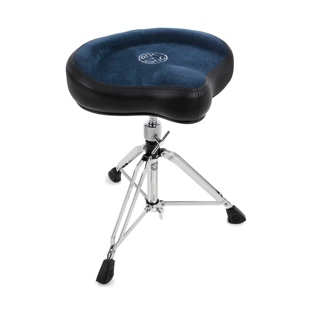 ROC-N-SOC Manual Spindle Tall With Original Blue Seat Top Drum Hardware Sky Music