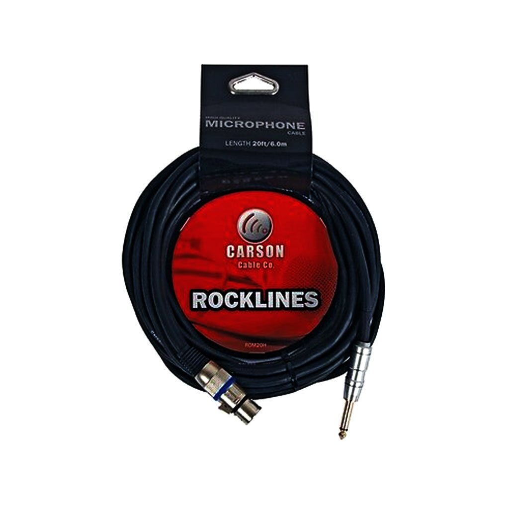 Rockline Audio Patch Cable 30ft XLR F to TS Cables Sky Music