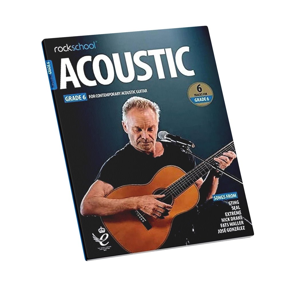 Rockschool Acoustic Guitar Grade 6 (2019+) Books Sky Music