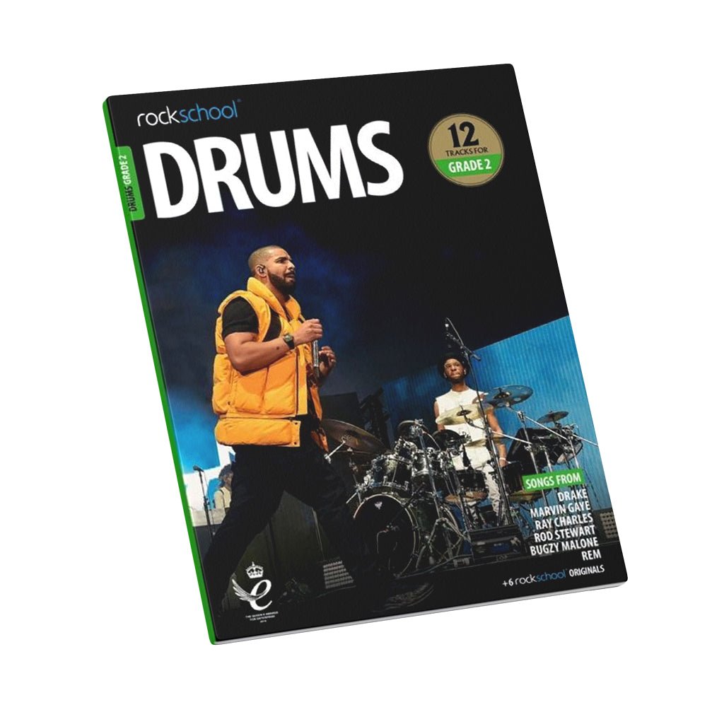 Rockschool Drums Grade 2 2018-2024 - Book Books Sky Music