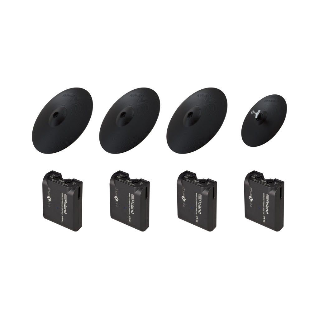 Roland 4CY-4WT-01 Cymbal Pack with WT-10 Electronic Drum Parts, Pads &amp; Triggers Sky Music