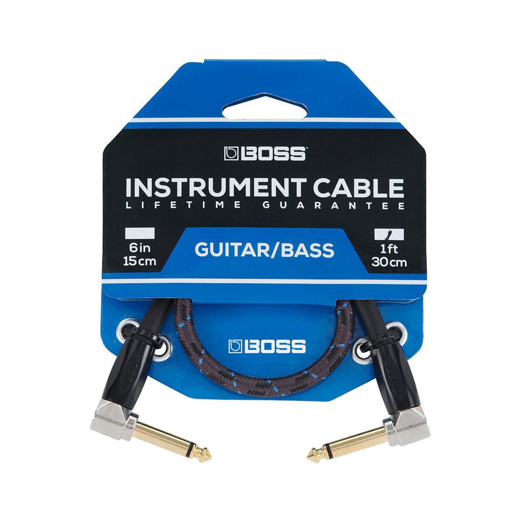 Roland BIC1AA 1ft Patch Cable - Angled/Angled Cables Sky Music