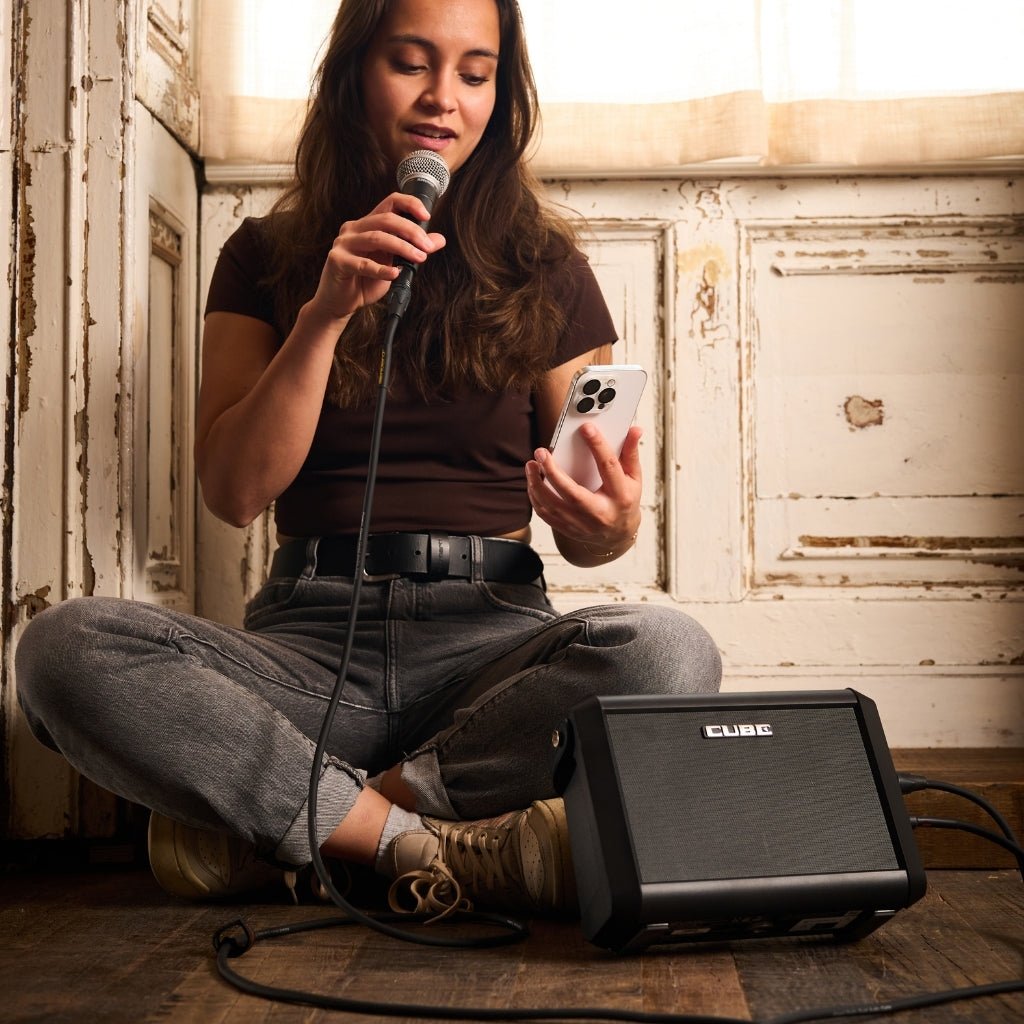 Roland CUBE Street Mini Multi-Instrument Battery Amplifier Electric Guitar Amplifiers Sky Music