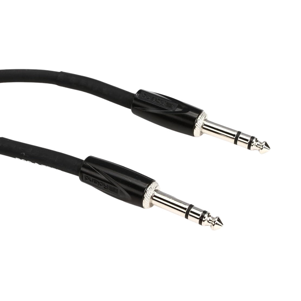 Roland RCC-10-TRTR 1/4-inch TRS Black Series Interconnect Cable 10ft Cables Sky Music