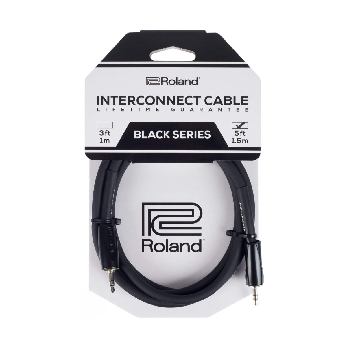 Roland RCC-5-3535 TRS mini to TRS mini Interconnect Cable 5ft Cables Sky Music