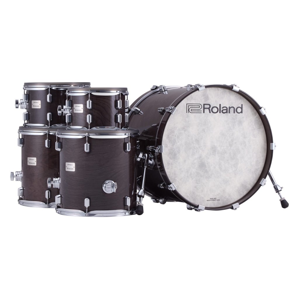Roland VAD716GES VAD Kit Gloss Ebony with DW 3000 Series Hardware Electronic Drum Kits Sky Music