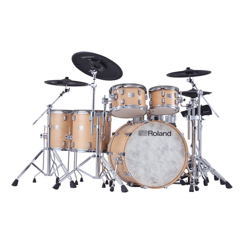 Roland VAD716GNS VAD Kit Gloss Natural with DW 3000 Series Hardware Electronic Drum Kits Sky Music