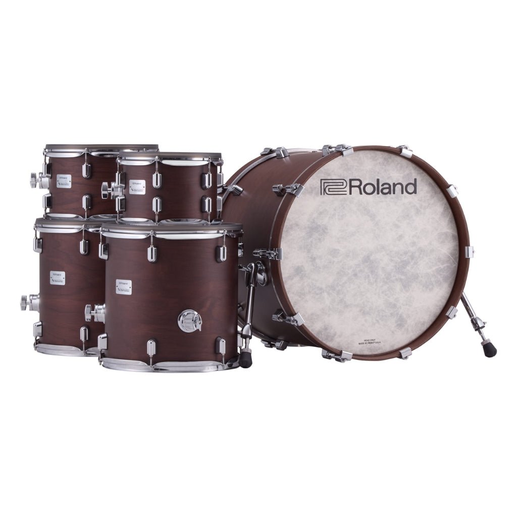 Roland VAD716SWS VAD Kit Satin Walnut with DW 3000 Series Hardware Electronic Drum Kits Sky Music