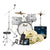 Pearl - Roadshow X 18" - 4-Piece Drum Kit Package with Zildjian Cymbals & Hardware Pure White